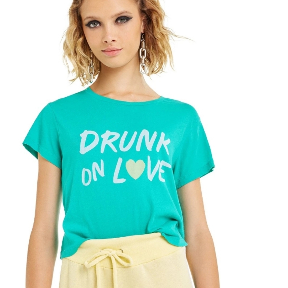 NWT Wildfox Drunk on Love Graphic Tee